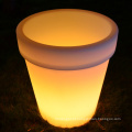 LED ao ar livre grande redondo plástico levou luminosa plantador/rotomolded plástico vaso